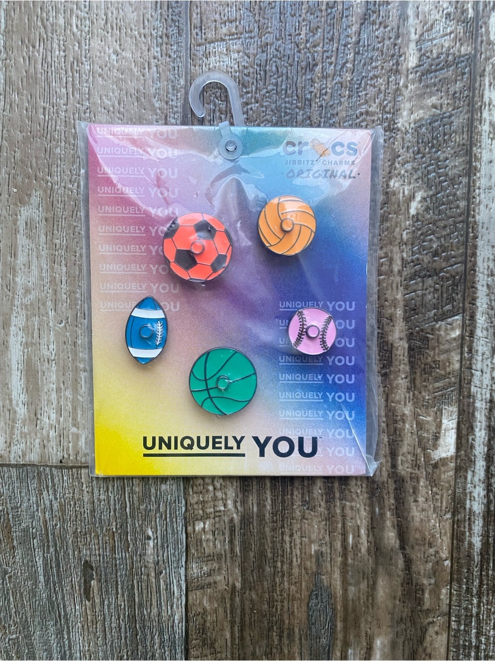 CROCS Jibbitz Charms Pack - Gradient Multicolor Backing